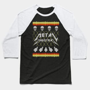 Metal Christmas Baseball T-Shirt